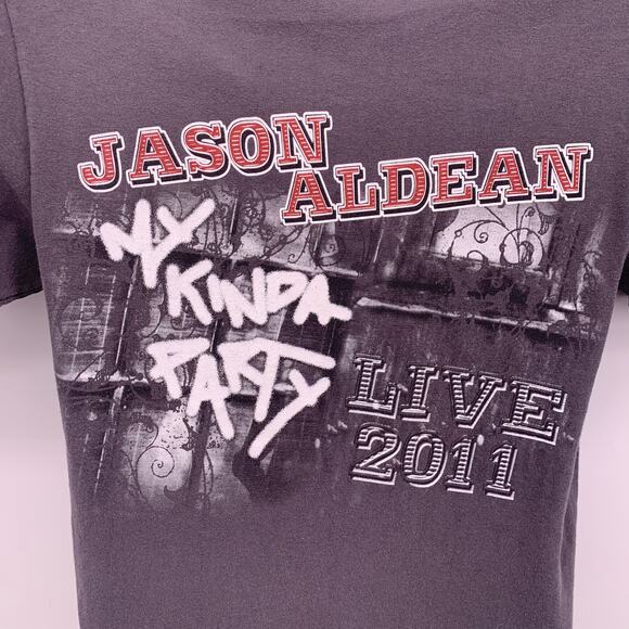 2011 Jason Aldean My Kinda Party Tour T-Shirt Mens Size S - Picture 6 of 9
